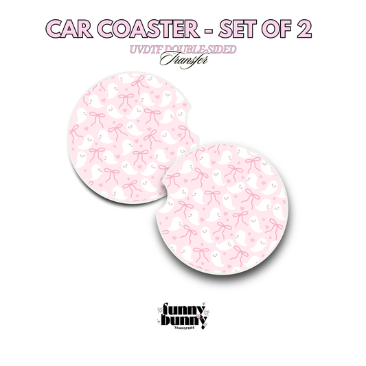 Coquette Ghosties - UVDTF Coaster