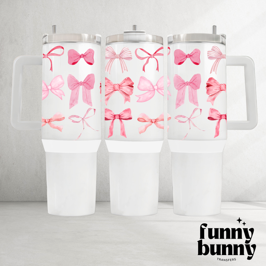 Coquette Girly Bows - 40oz UVDTF Tumbler Wrap