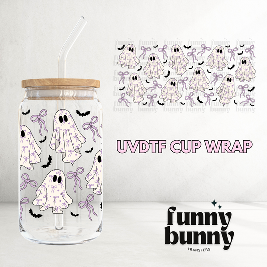 Coquette Lavender Ghosts - 16oz UVDTF Cup Wrap