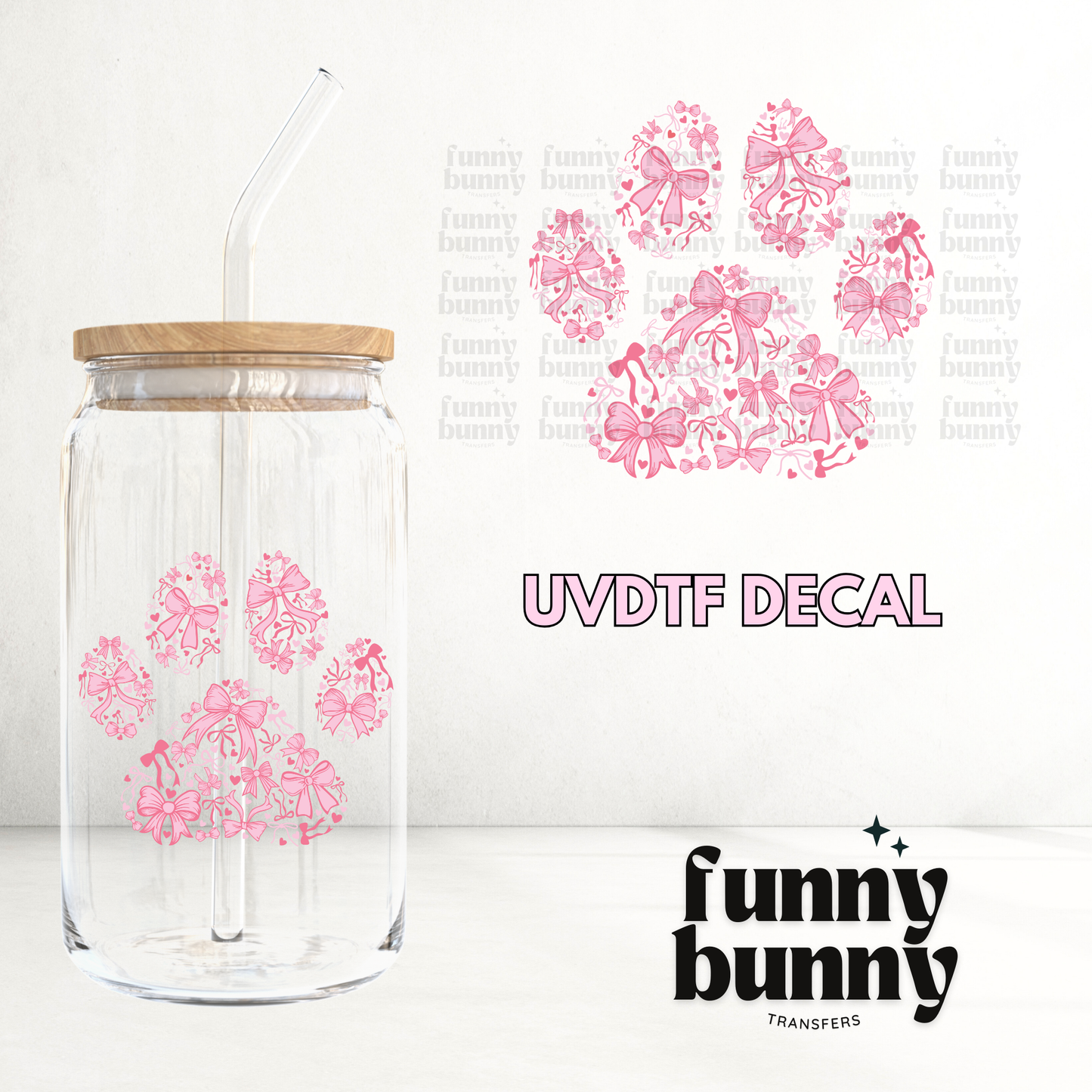 Coquette Paw - UVDTF Decal