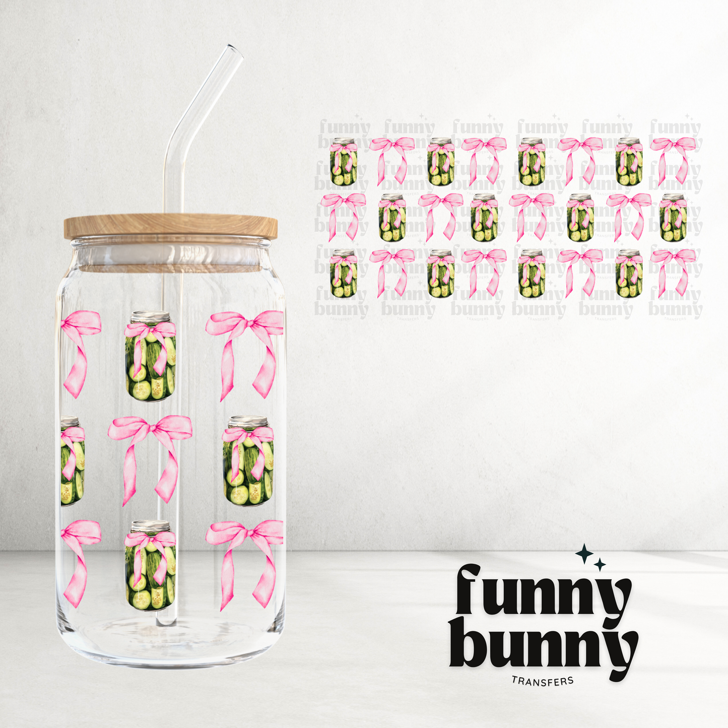 Coquette Pickle Girly - 16oz UVDTF Cup Wrap