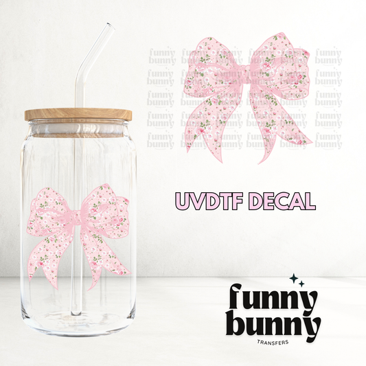 Coquette Pink Bow - UVDTF Decal