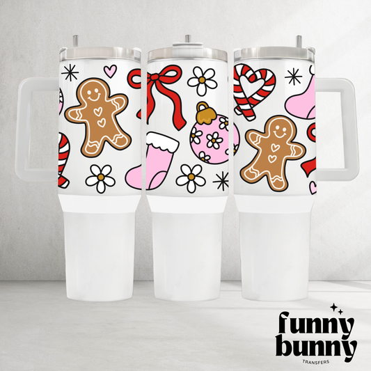 Coquette Xmas - 40oz UVDTF Tumbler Wrap