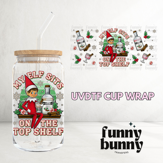 Coquito Elf Boy - 16oz UVDTF Cup Wrap