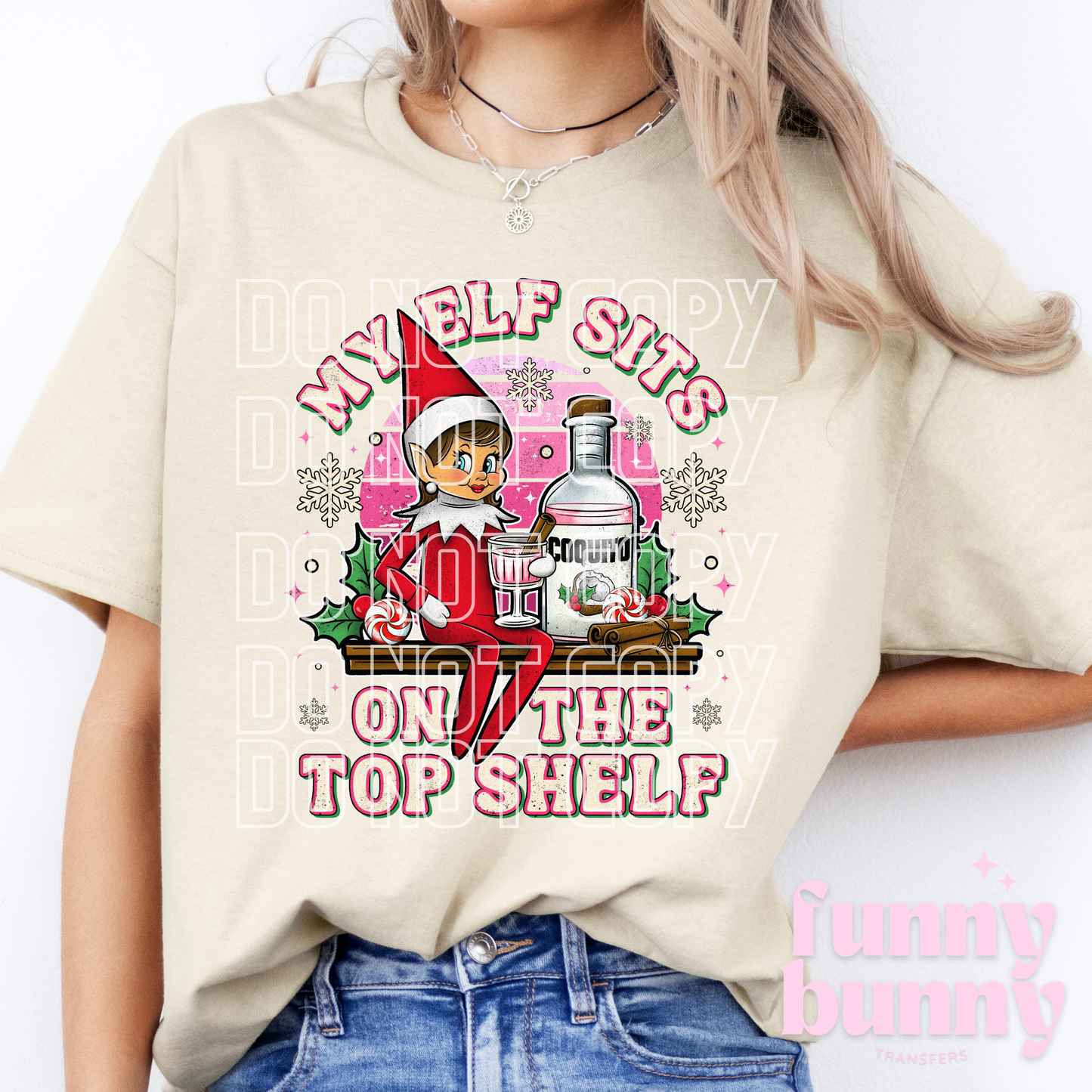 Coquito Elf Girl - DTF Transfer