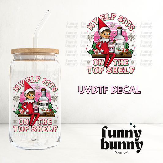 Coquito Elf Girl - UVDTF Decal