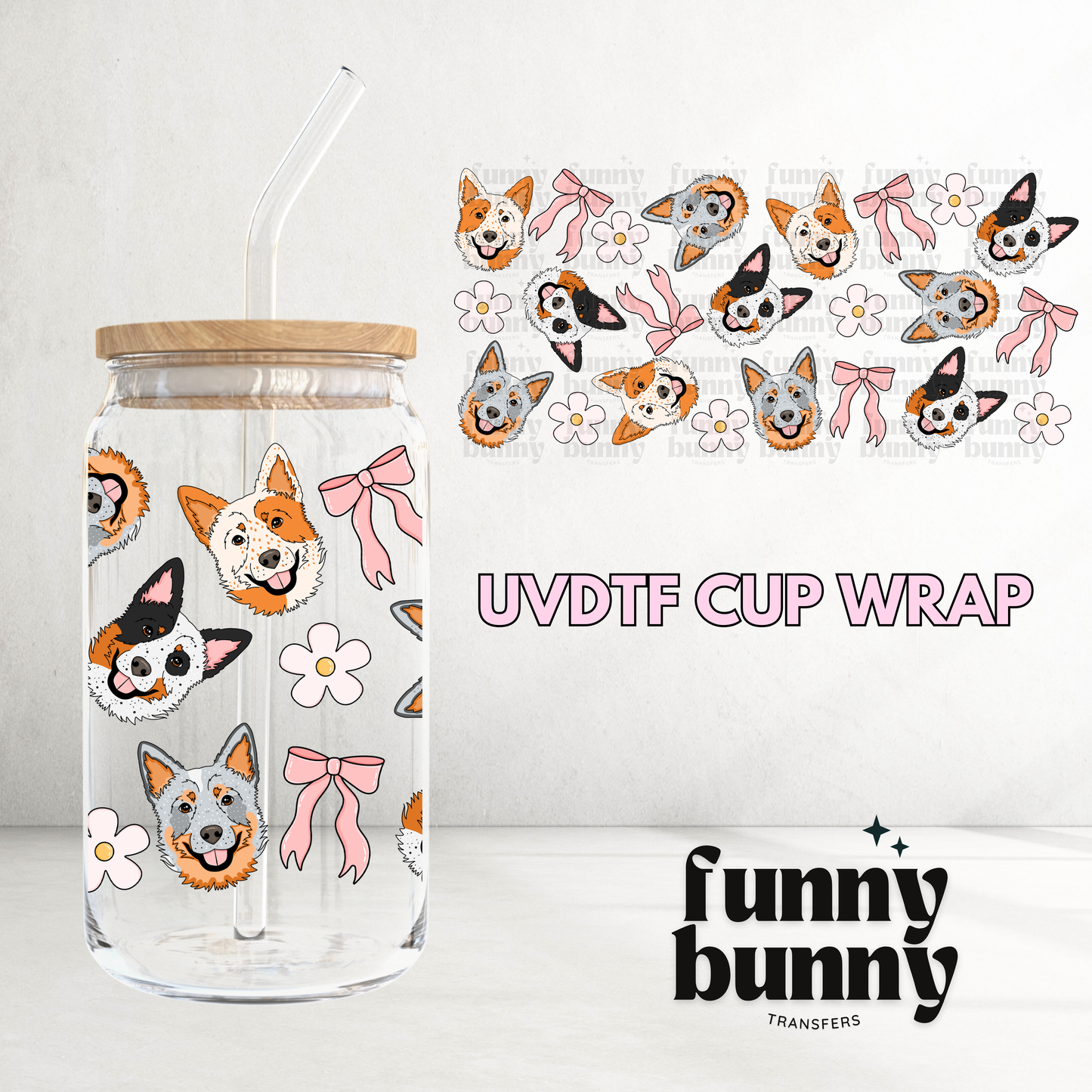 Corgies - 16oz UVDTF Cup Wrap