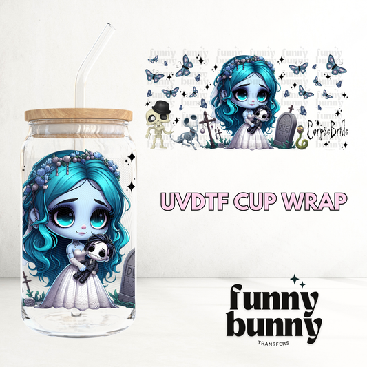 Corpse Blue Bride - 16oz UVDTF Cup Wrap