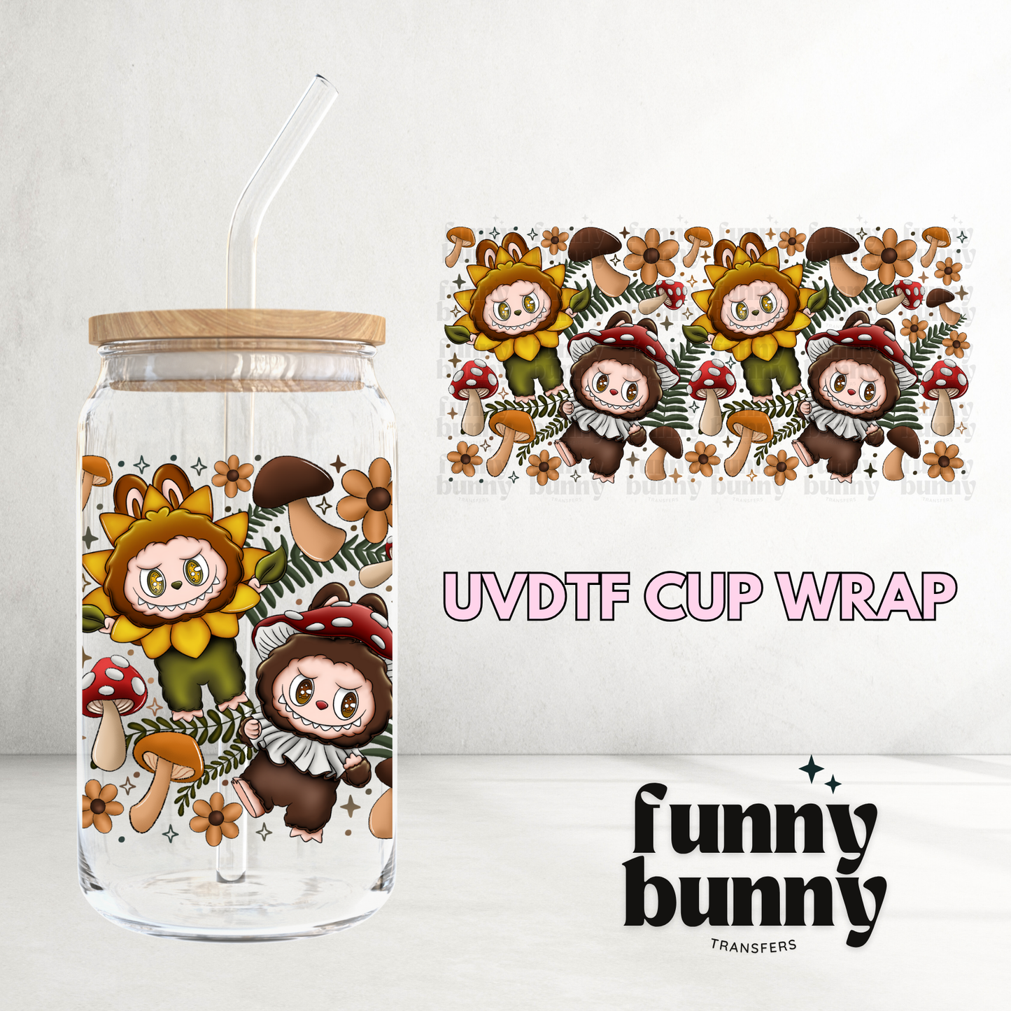 Cottage Labu - 16oz UVDTF Cup Wrap