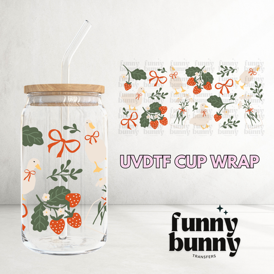 Cottage Core Duck - 16oz UVDTF Cup Wrap
