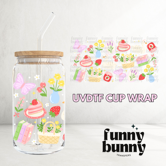 Cottage Core Picnic - 16oz UVDTF Cup Wrap