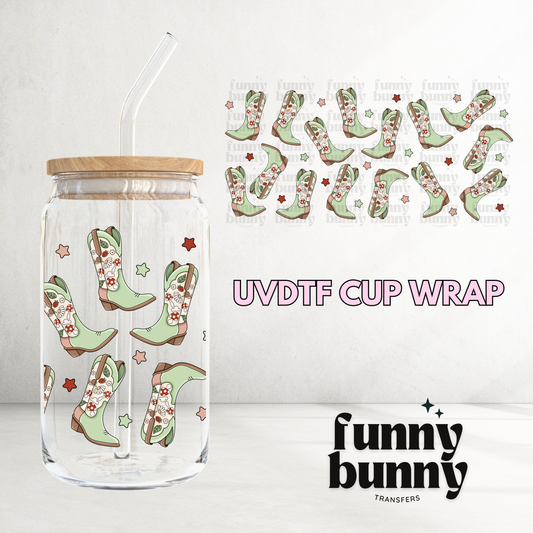 Cottage Cowgirl - 16oz UVDTF Cup Wrap