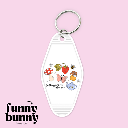 Cottagecore Whore - Motel Keychain