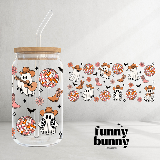 Country Singer Ghost - 16oz UVDTF Cup Wrap