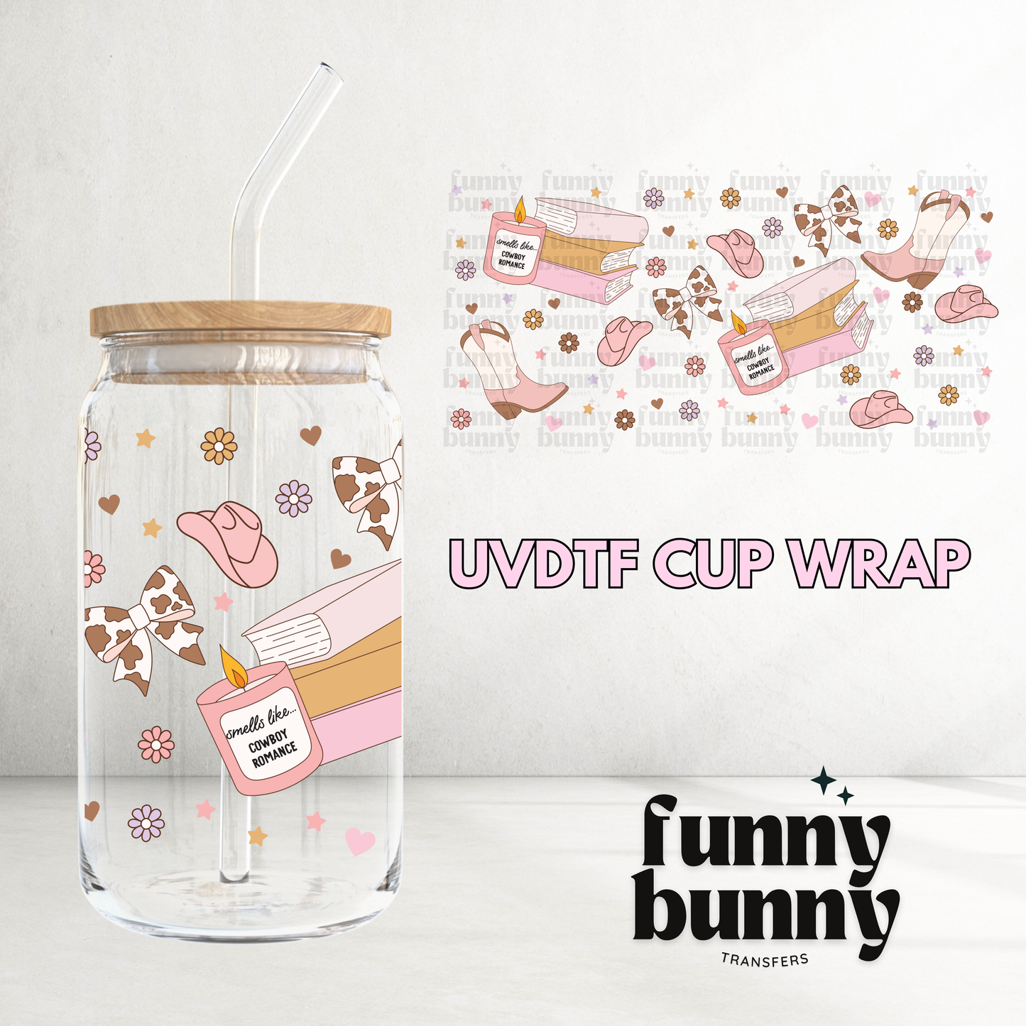 Cowboy Romance - 16oz UVDTF Cup Wrap