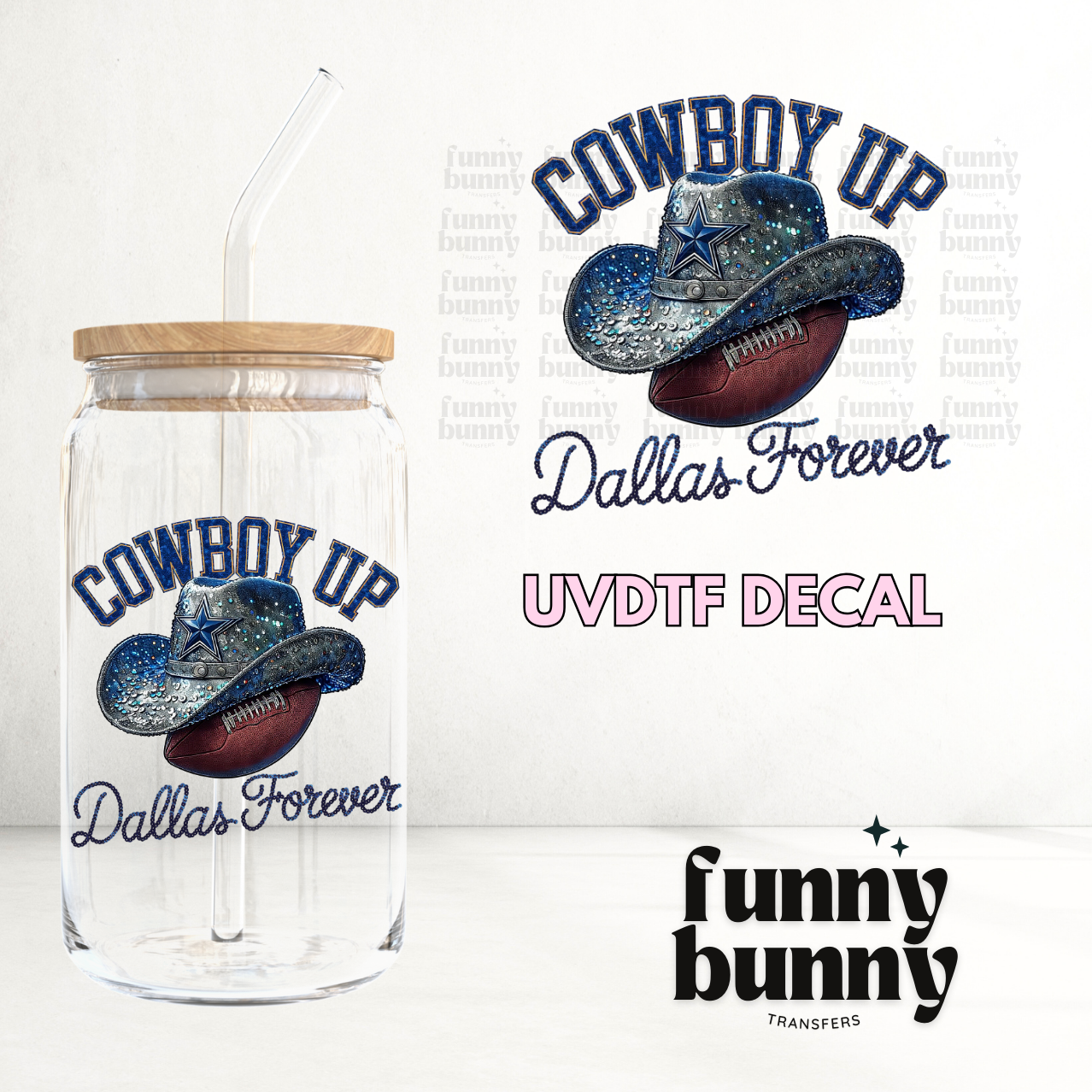 Cowboy Up - UVDTF Decal