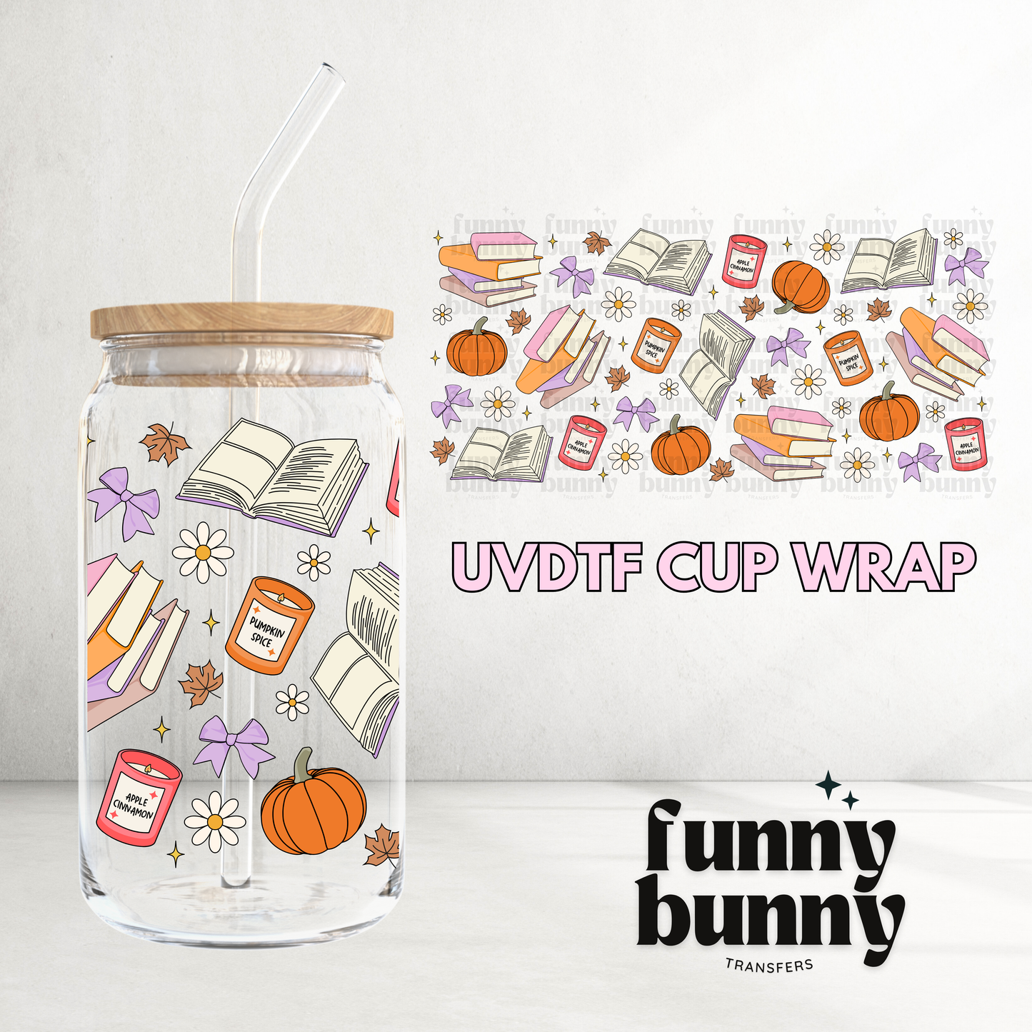 Cozy Fall Basics - 16oz UVDTF Cup Wrap