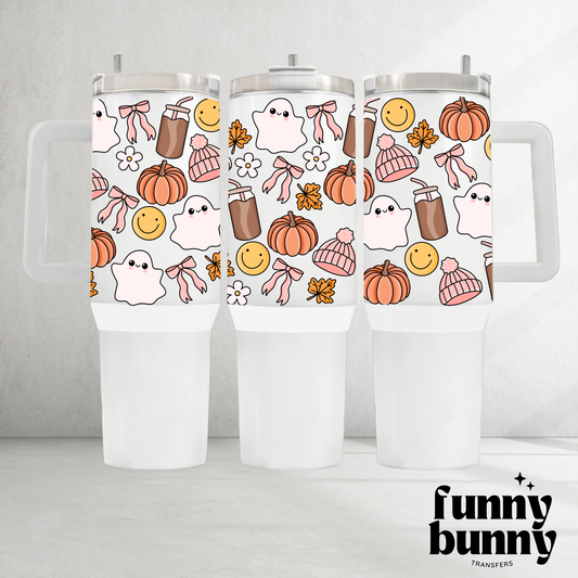 Cozy Ghost Cups - 40oz UVDTF Tumbler Wrap