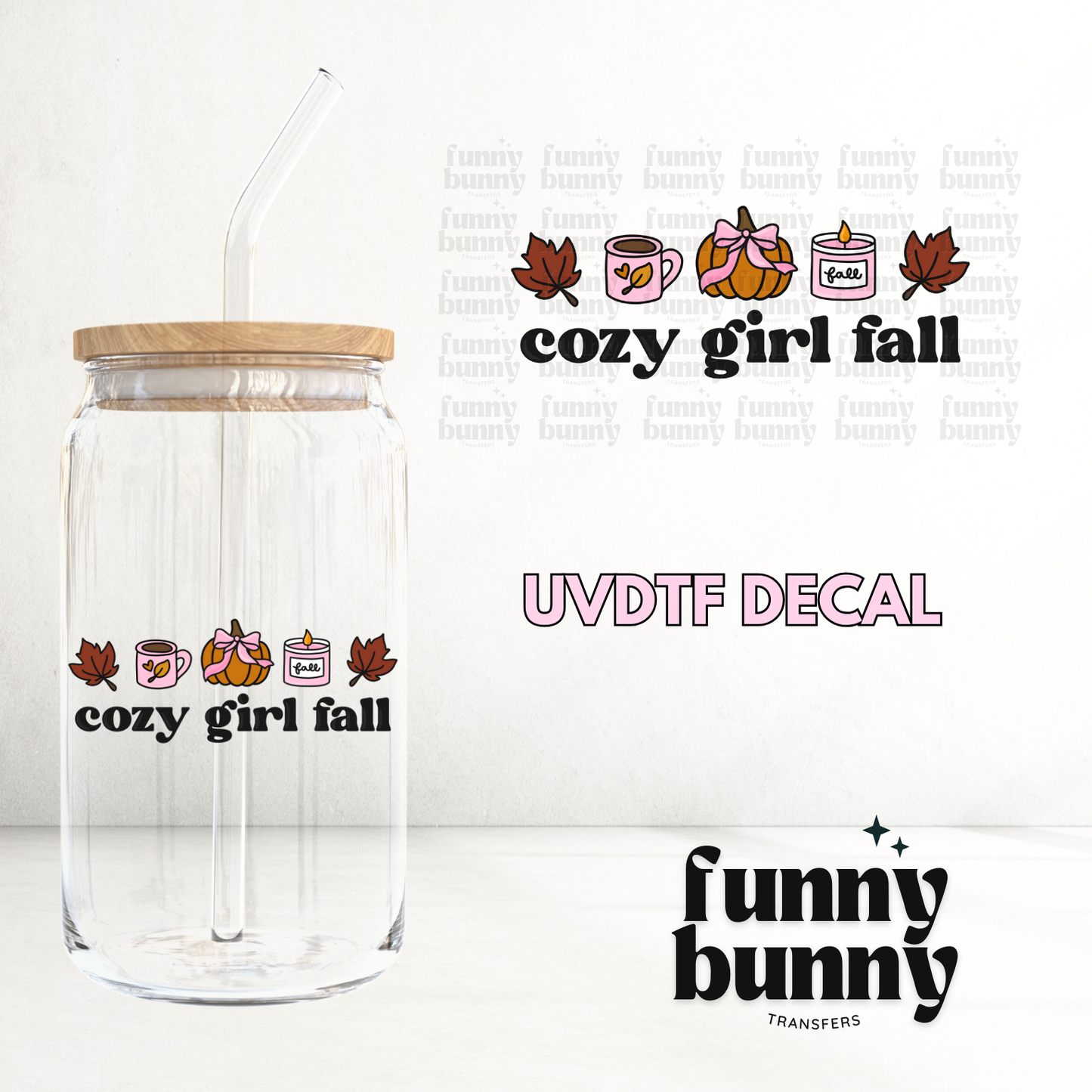 Cozy Girl Fall 2.0 - UVDTF Decal