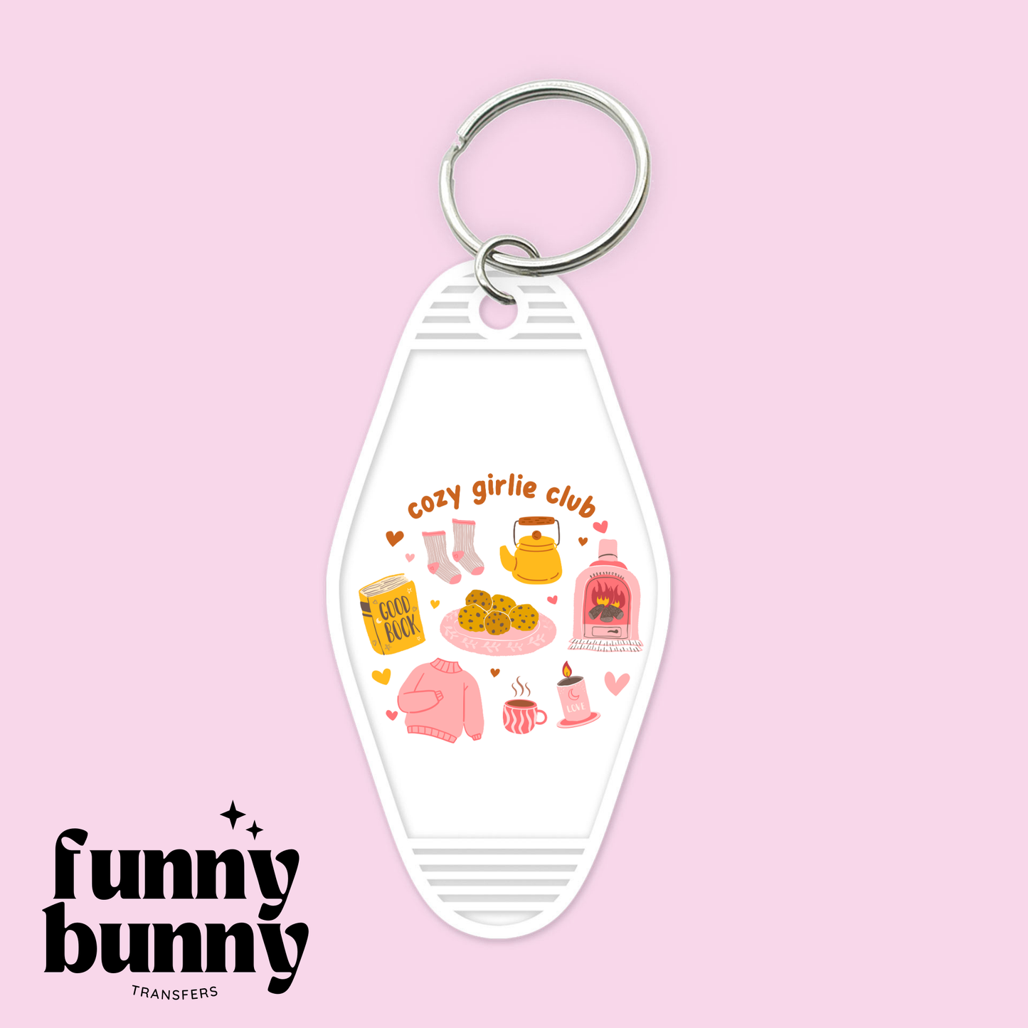 Cozy Girlie Club - Motel Keychain