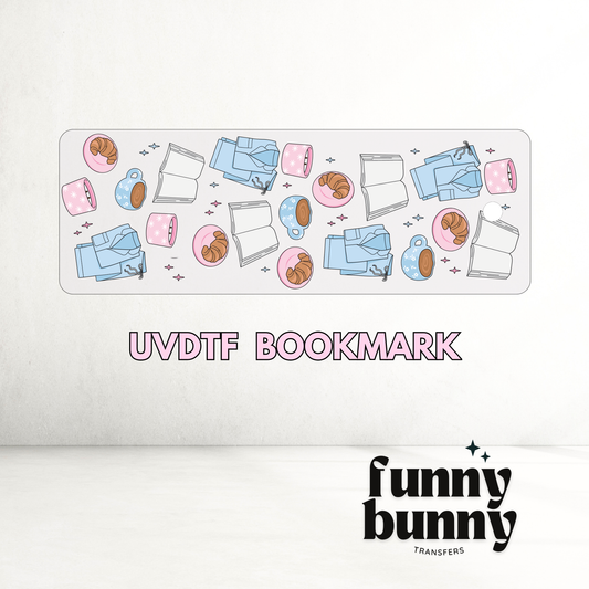 Cozy Morning Essentials - UVDTF Bookmark Decal