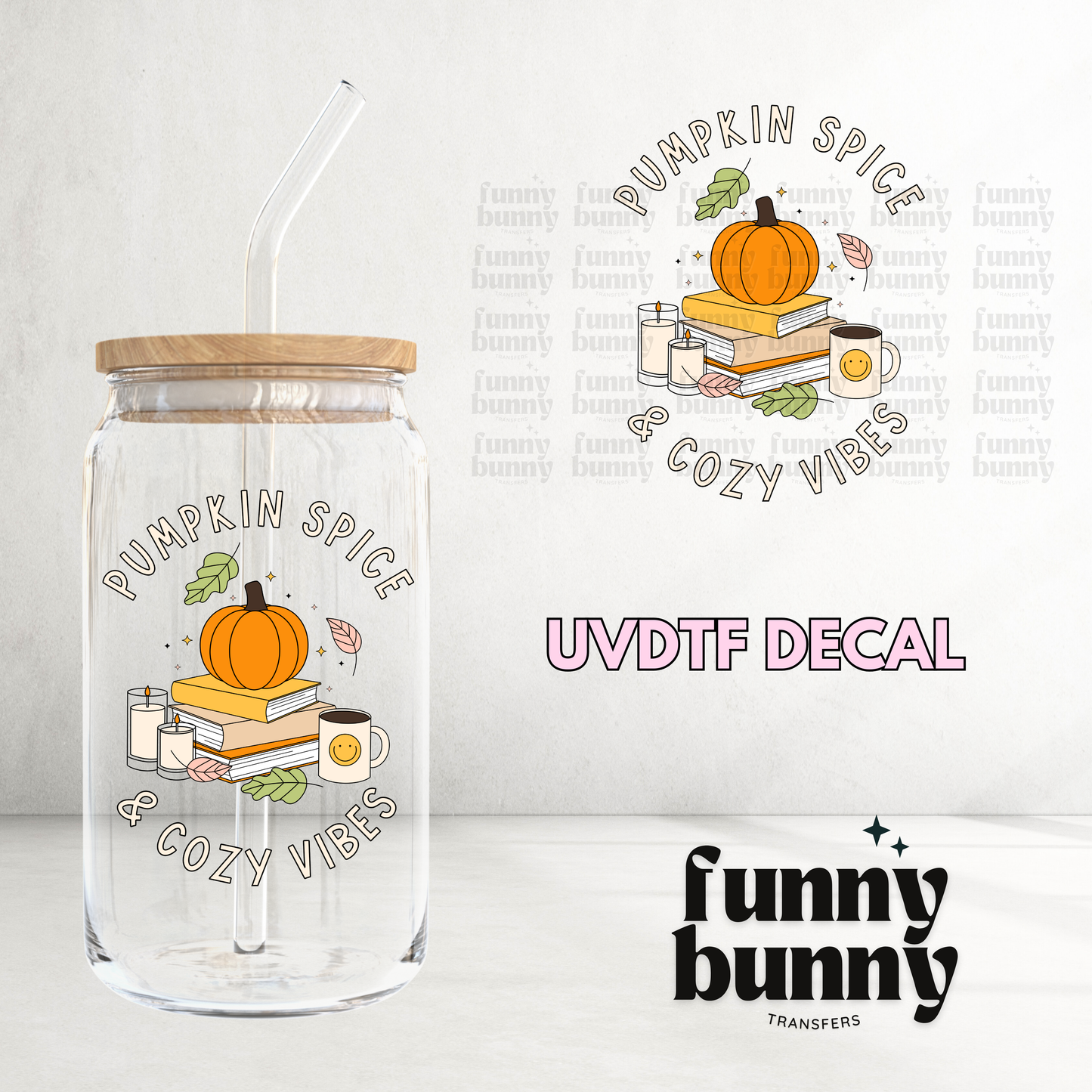 Cozy Pumpkin Spice - UVDTF Decal