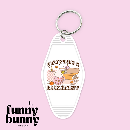 Cozy Reader Book Society - Motel Keychain