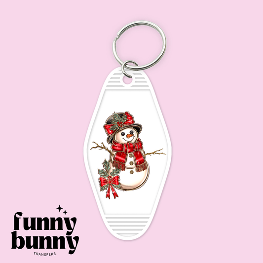 Cozy Snowman - Motel Keychain