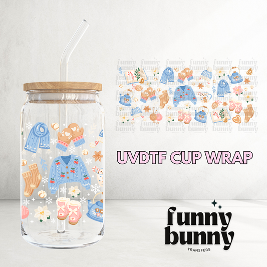 Cozy Winter Essentials 2.0 - 16oz UVDTF Cup Wrap