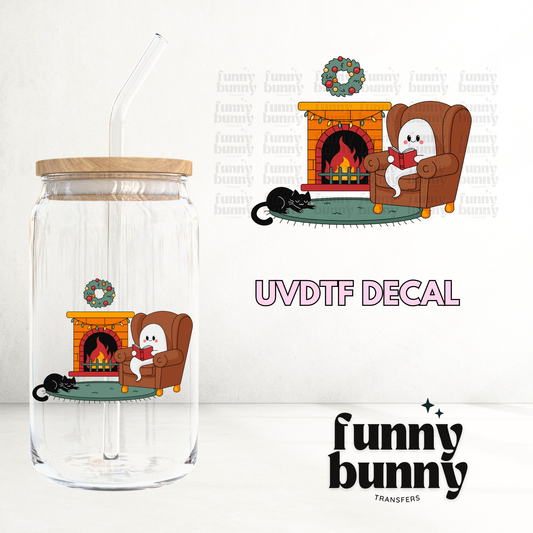 Cozy Xmas Boo - UVDTF Decal