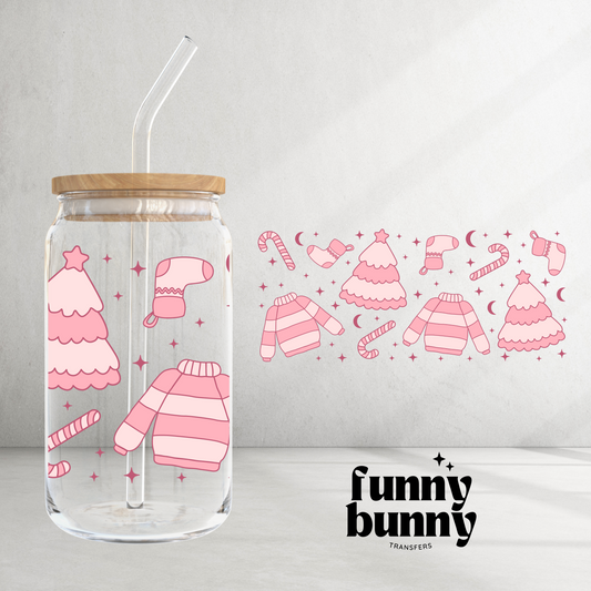Cozy Pink Sweater Weather - 16oz UVDTF Cup Wrap