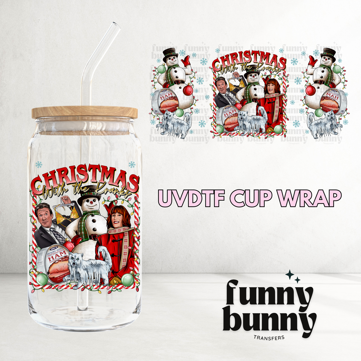 Cranky Christmas - 16oz UVDTF Cup Wrap