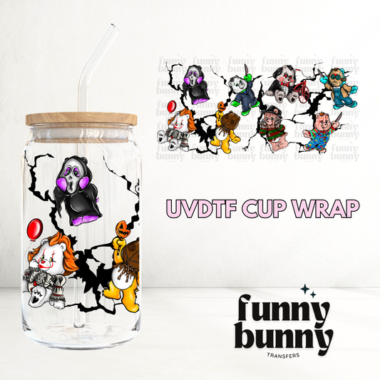 Creeper Bears - 16oz UVDTF Cup Wrap