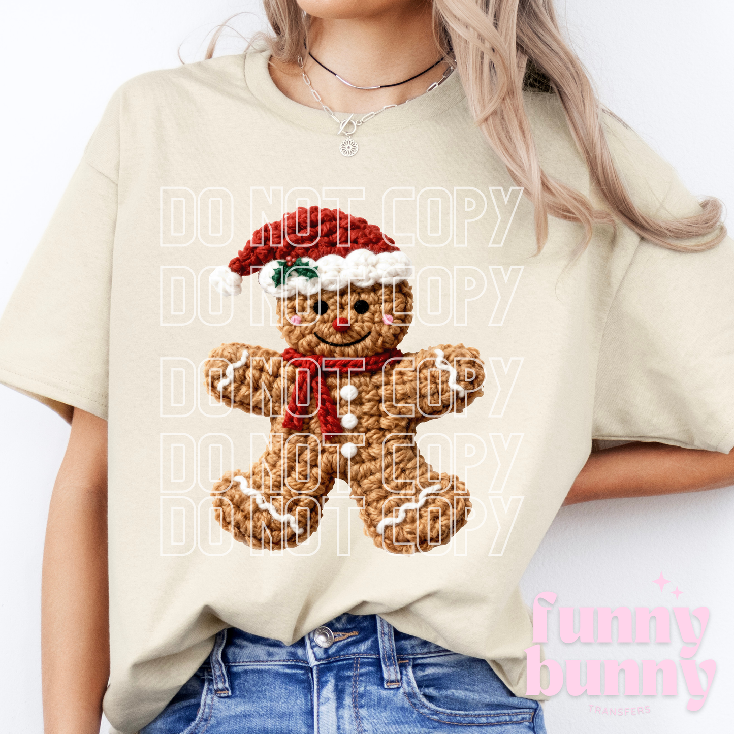Crochet Gingerbread - DTF Transfer