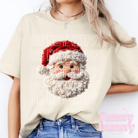 Crochet Santa - DTF Transfer