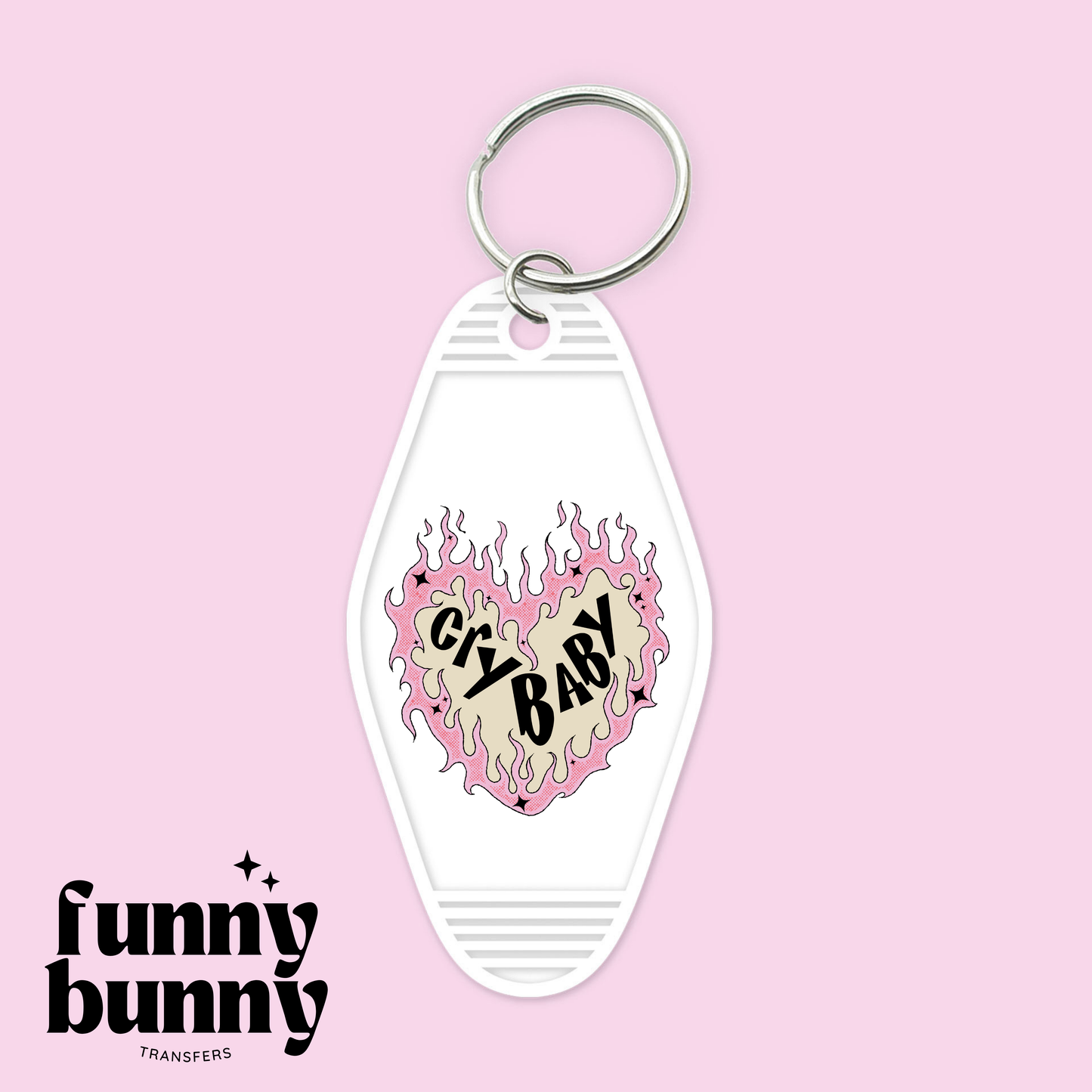 Cry Baby Flames - Motel Keychain