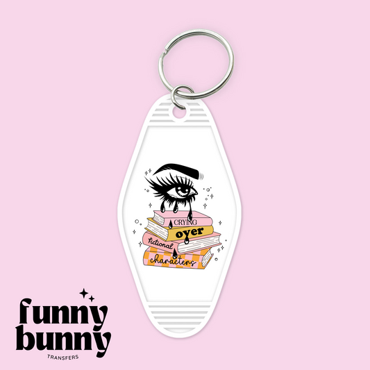 Crying Over Fictional Characters  - Motel Keychain