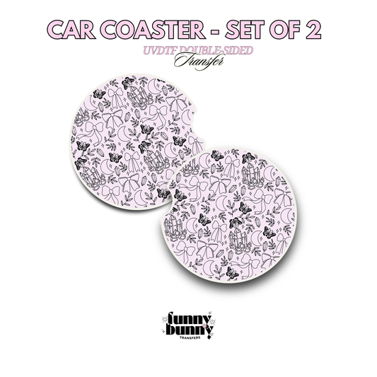 Crystals & Butterflies - UVDTF Coaster