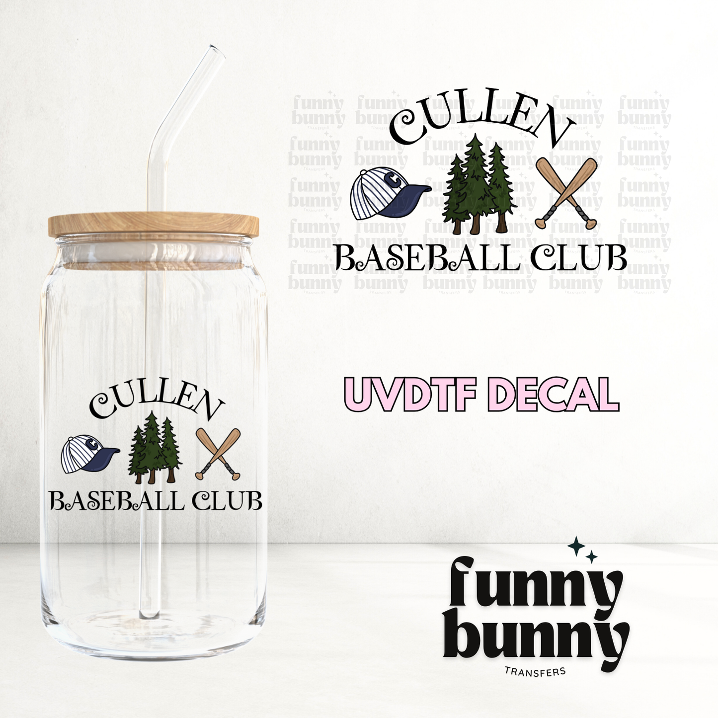 Cullen Baseball Club - UVDTF Decal