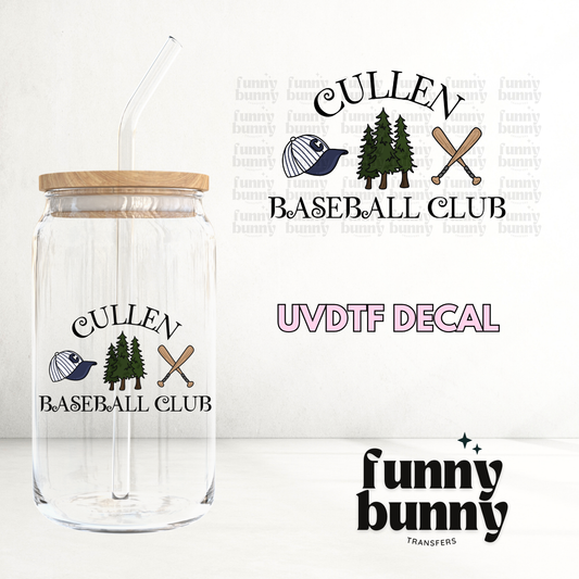 Cullen Baseball Club - UVDTF Decal