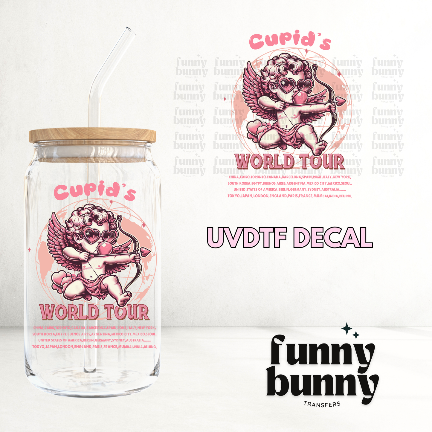 Cupid's World Tour - UVDTF Decal