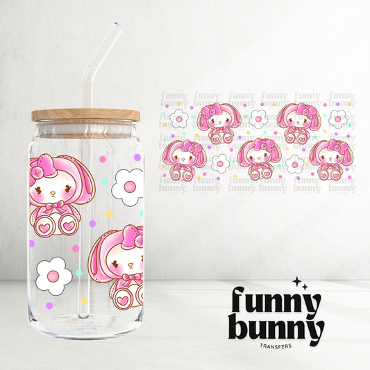 Pink Funny Bunnies - 16oz UVDTF Cup Wrap