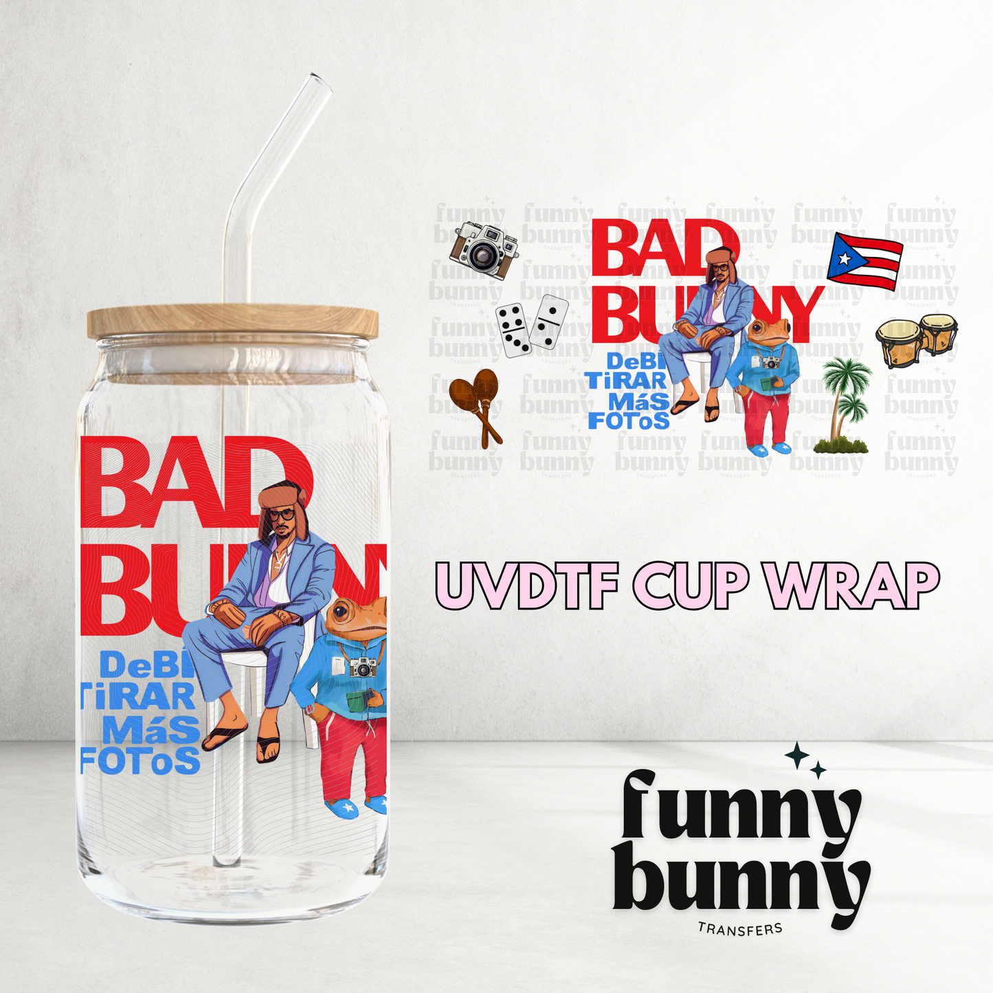 DTMF Concho - 16oz UVDTF Cup Wrap
