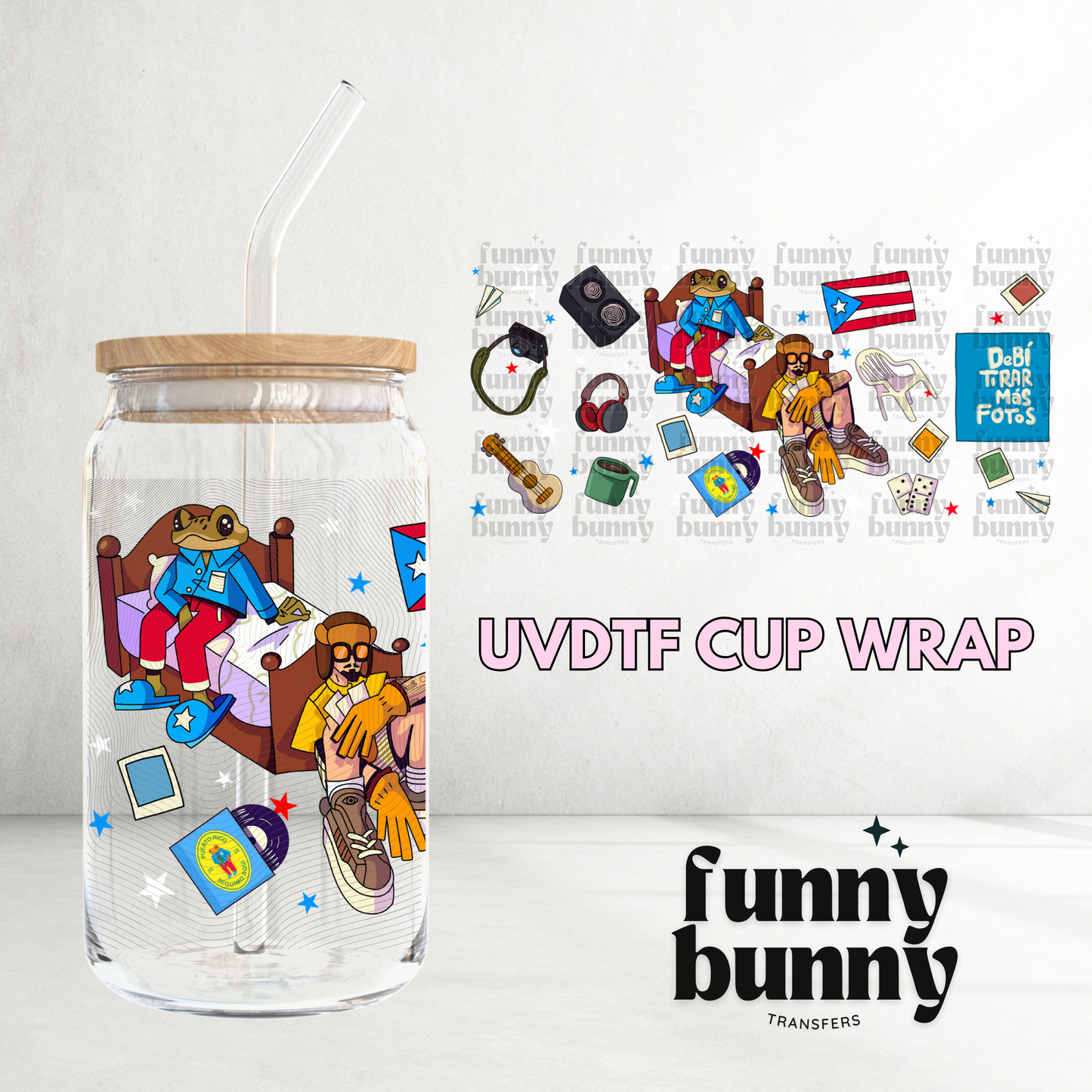 DTMF Club - 16oz UVDTF Cup Wrap