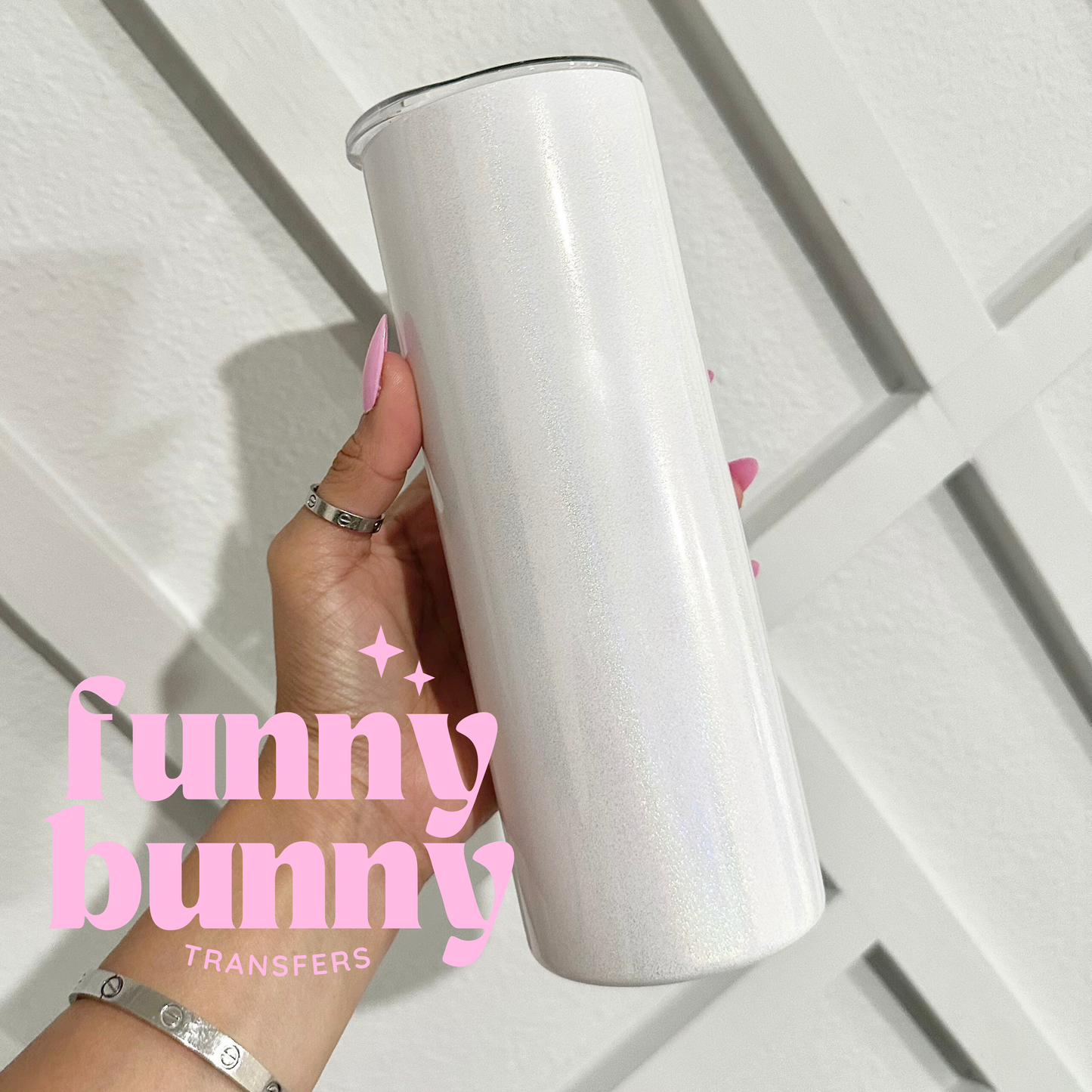 20oz Glitter Metal Tumbler