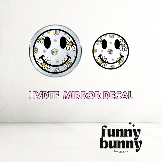 Daisy Smiley - UVDTF Mirror Decal