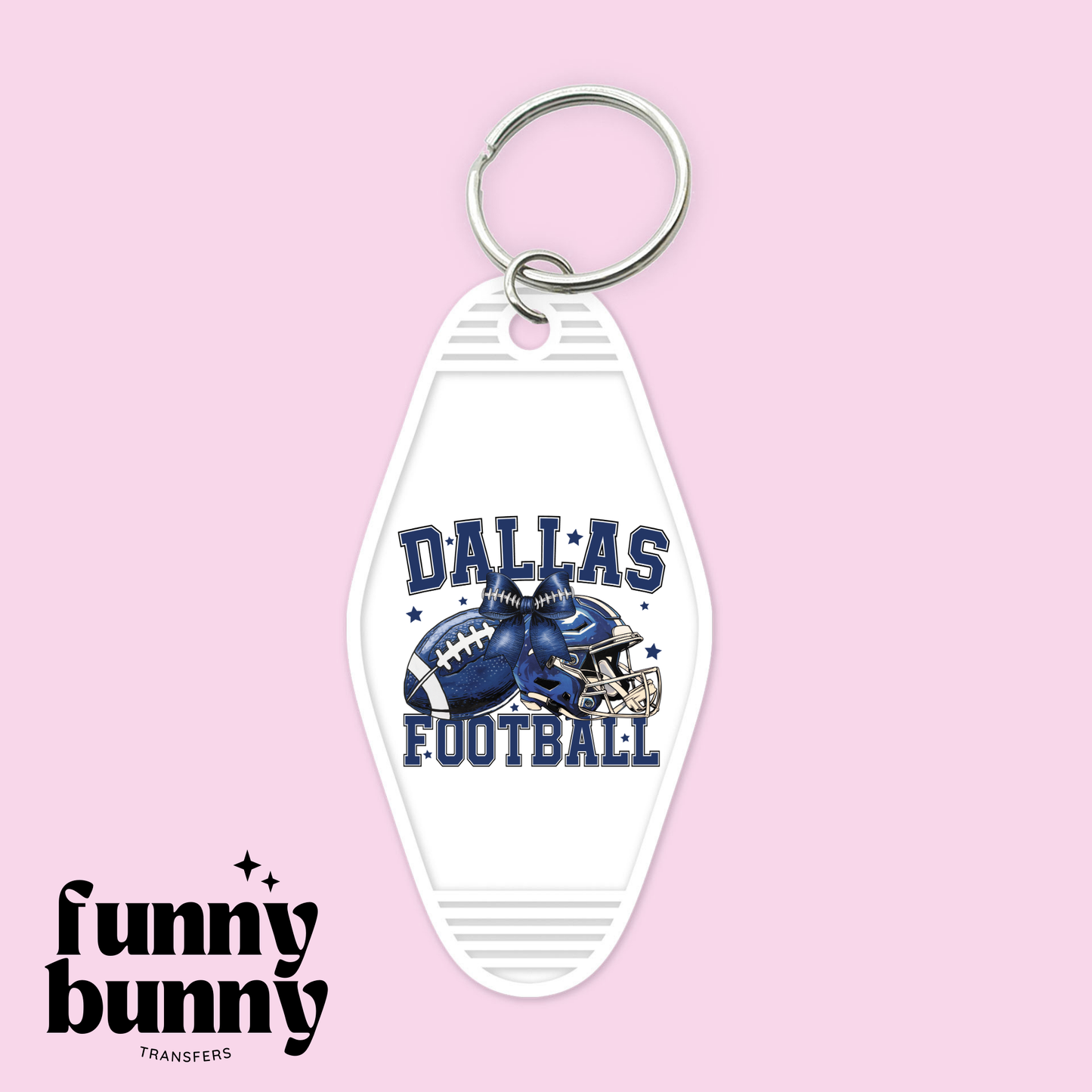 Dallas Football Girly - Motel Keychain