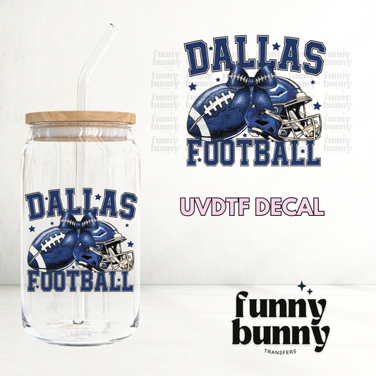 Dallas Football Girly - UVDTF Decal