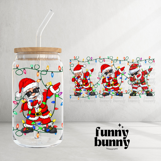 Dancing Santa - 16oz UVDTF Cup Wrap