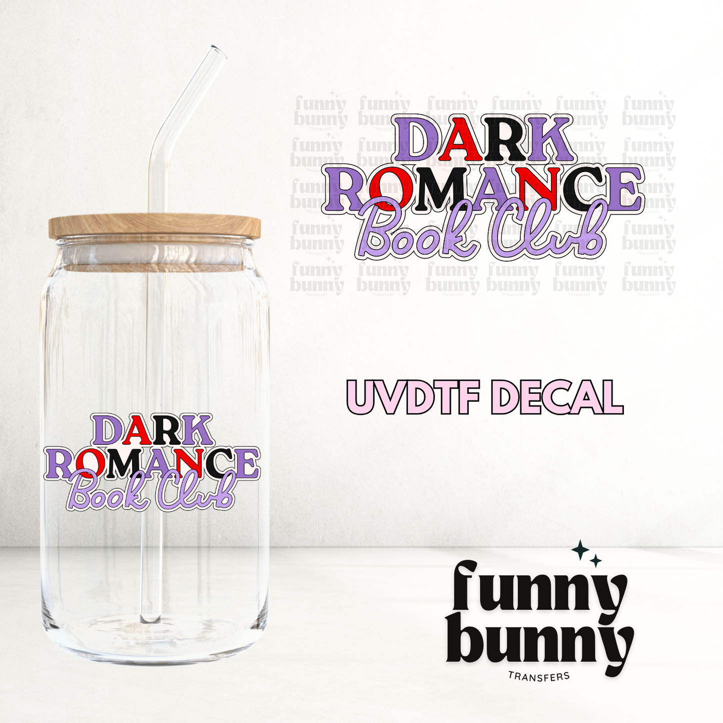 Dark Romance Book Club I - UVDTF Decal